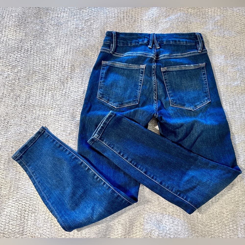 Good American Good Legs Crop Denim Jeans 27 4